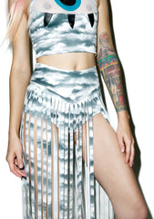 Storm Cloudz Fringed Shorts