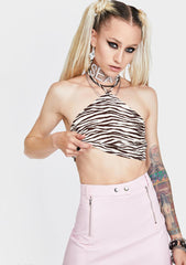Maudy Tiger Crop Top