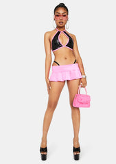 Pump It Up Micro Mini Skirt