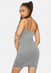 Tease 'Em Babe Houndstooth Bodycon Dress