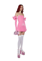 Pretty Perfection Mini Dress Set- Pink