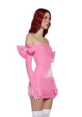 Pretty Perfection Mini Dress Set- Pink