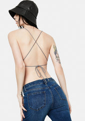 Born To Be Wild Houndstooth Crop Top