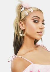 Butterfly Whispers Hoop Earrings