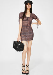 Leopard Guenetta Mesh Dress