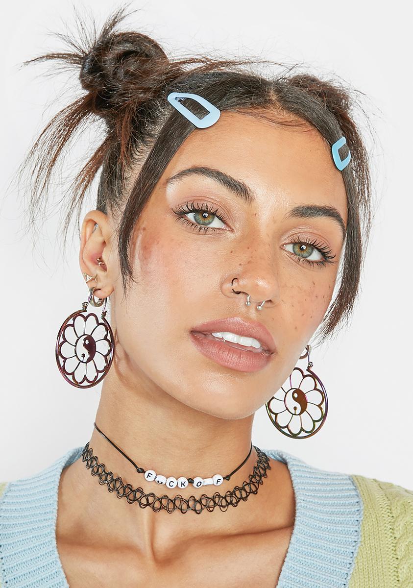 Only Earthling Yin Yang Hoops