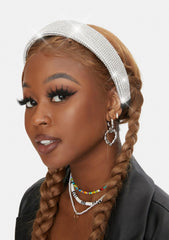 Silver Paving The Way Rhinestone Headband
