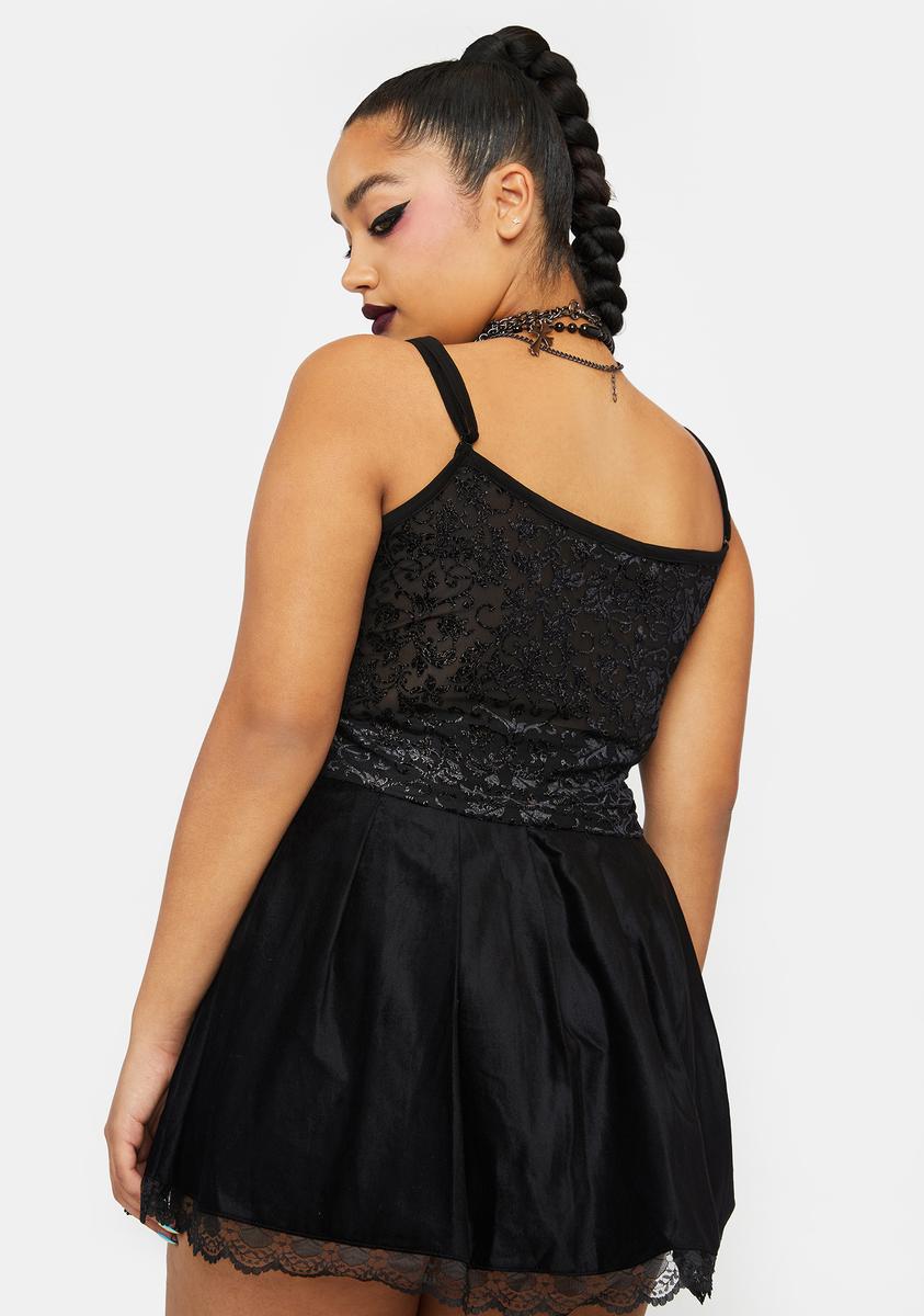 Plus Legion Of Dishonor Velvet Skirt