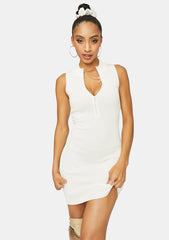 Pure Lady Luck Ribbed Mini Dress