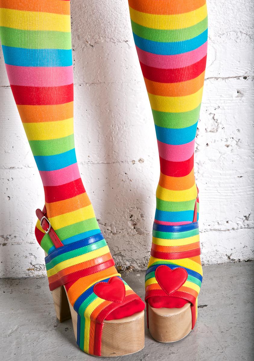 Rainbow Cutie Thigh Highs