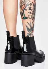 Dioon Patent Leather Boots