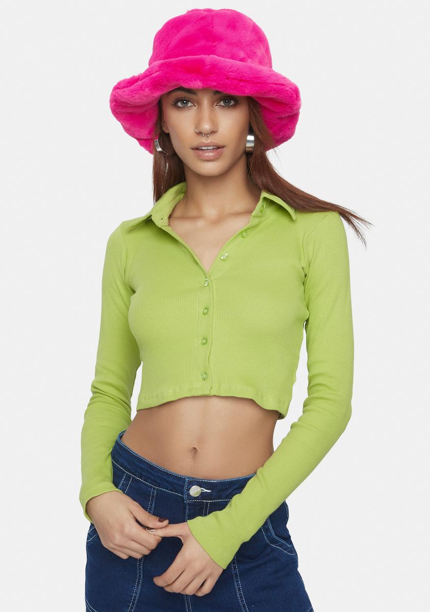 Ryals Button Up Crop Top