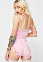 Sweet Cream Lace Romper