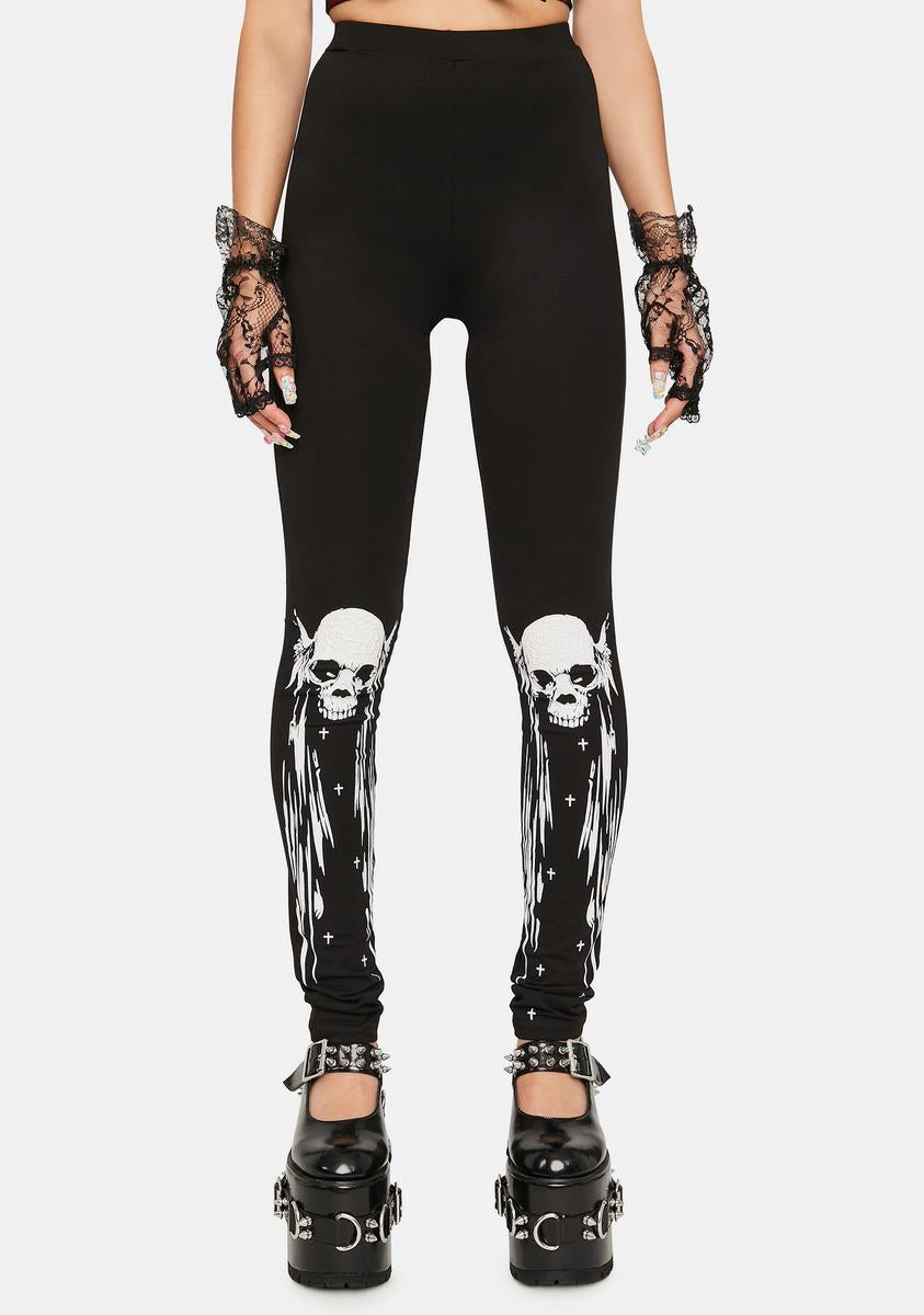 Skull Knee Leggings