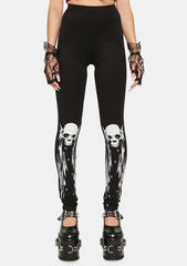 Skull Knee Leggings