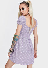 Lavender Daisy Field Eldre Dress