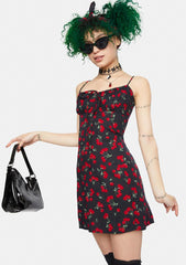 Black Cherry Famala Mini Dress