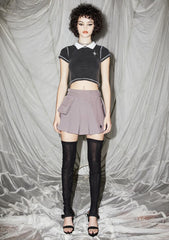 Reverb Pleated Wrap Mini Skirt