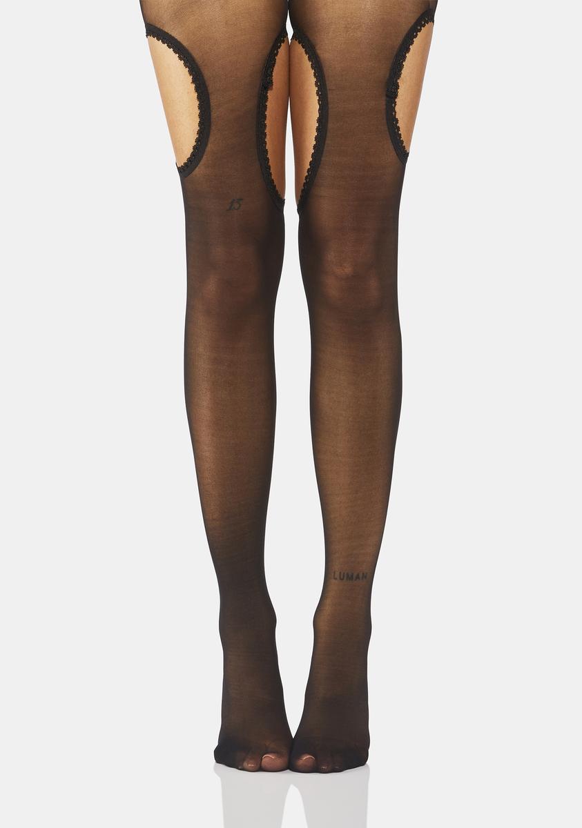 You're Mine Sheer Cut Out Tights