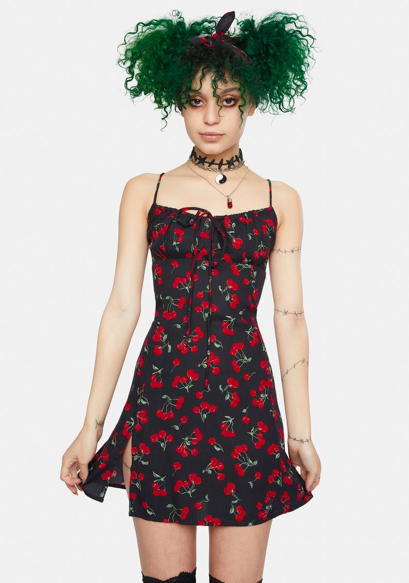 Black Cherry Famala Mini Dress
