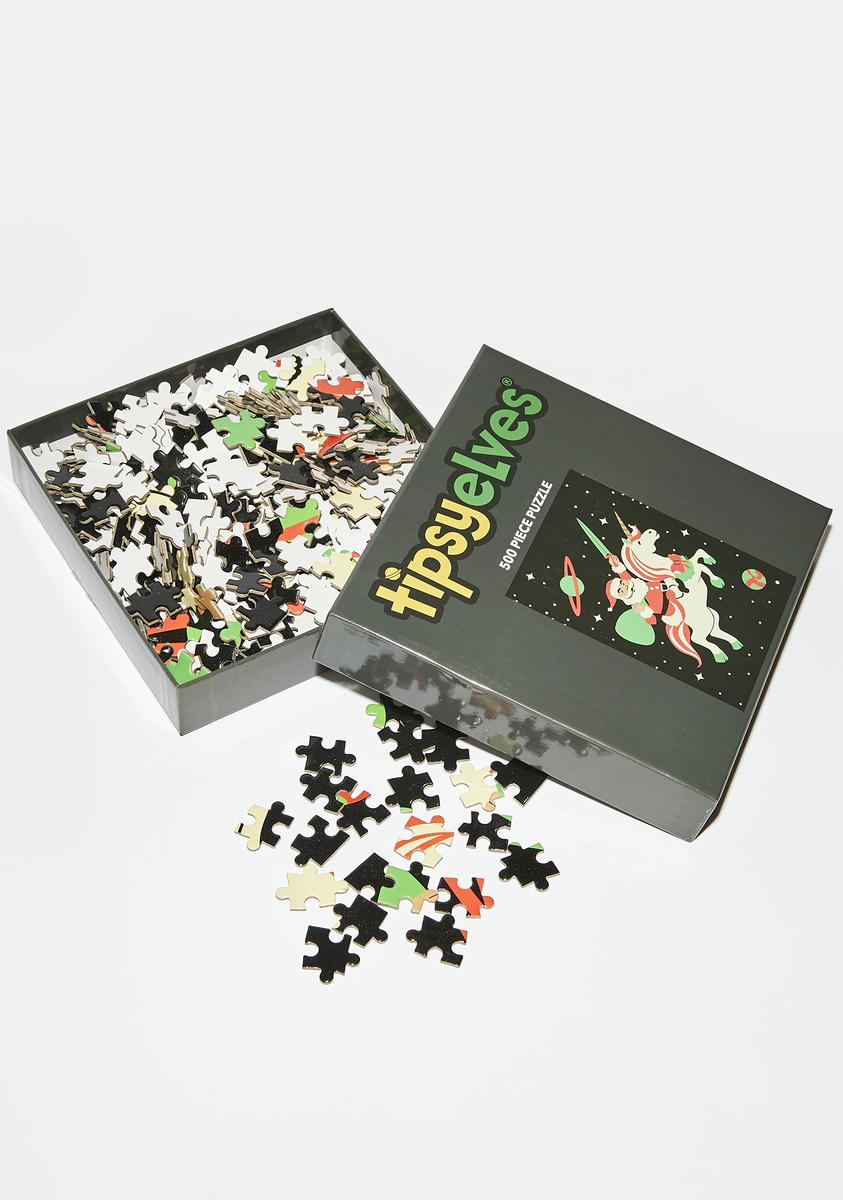 Santa Unicorn 500 Piece Puzzle