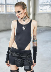Bassline Contrast Stitch Mini Skirt