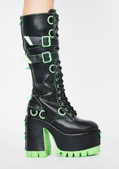 Atomic Wasteland Knee High Boots