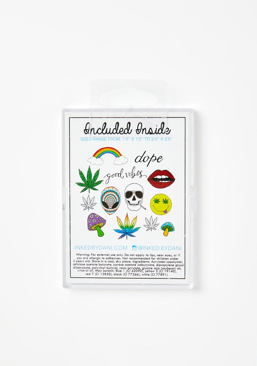 Good Vibes Temporary Tattoo Pack