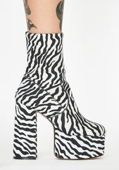 Fierce Wild Nature Platform Heels