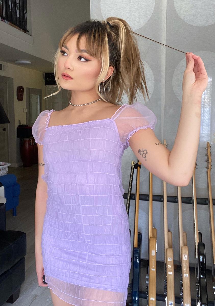 Lilac Lenira Mini Dress