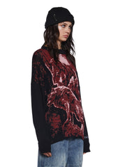 three|dark red