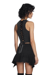 Fairy Circle Lace-Up Tank Top