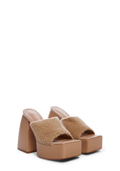 Natural All The Feels Platform Heels