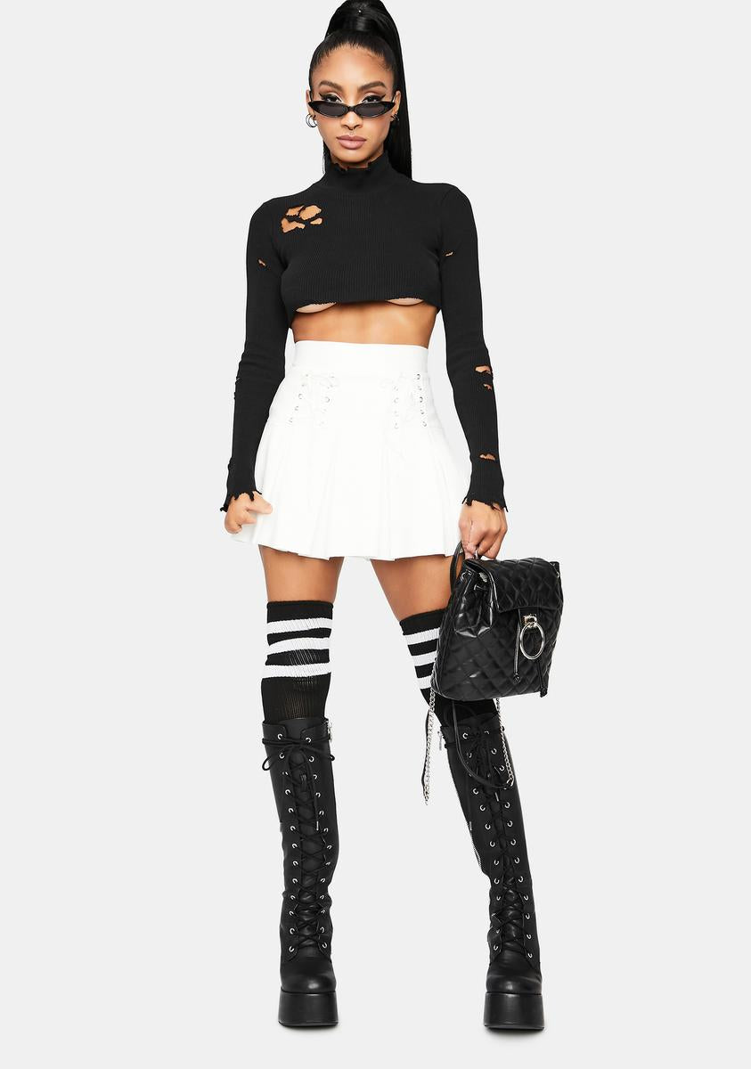 Pure Modern School Girl Pleated Skort