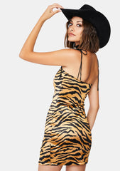 Gold Tiger Verso Mini Dress