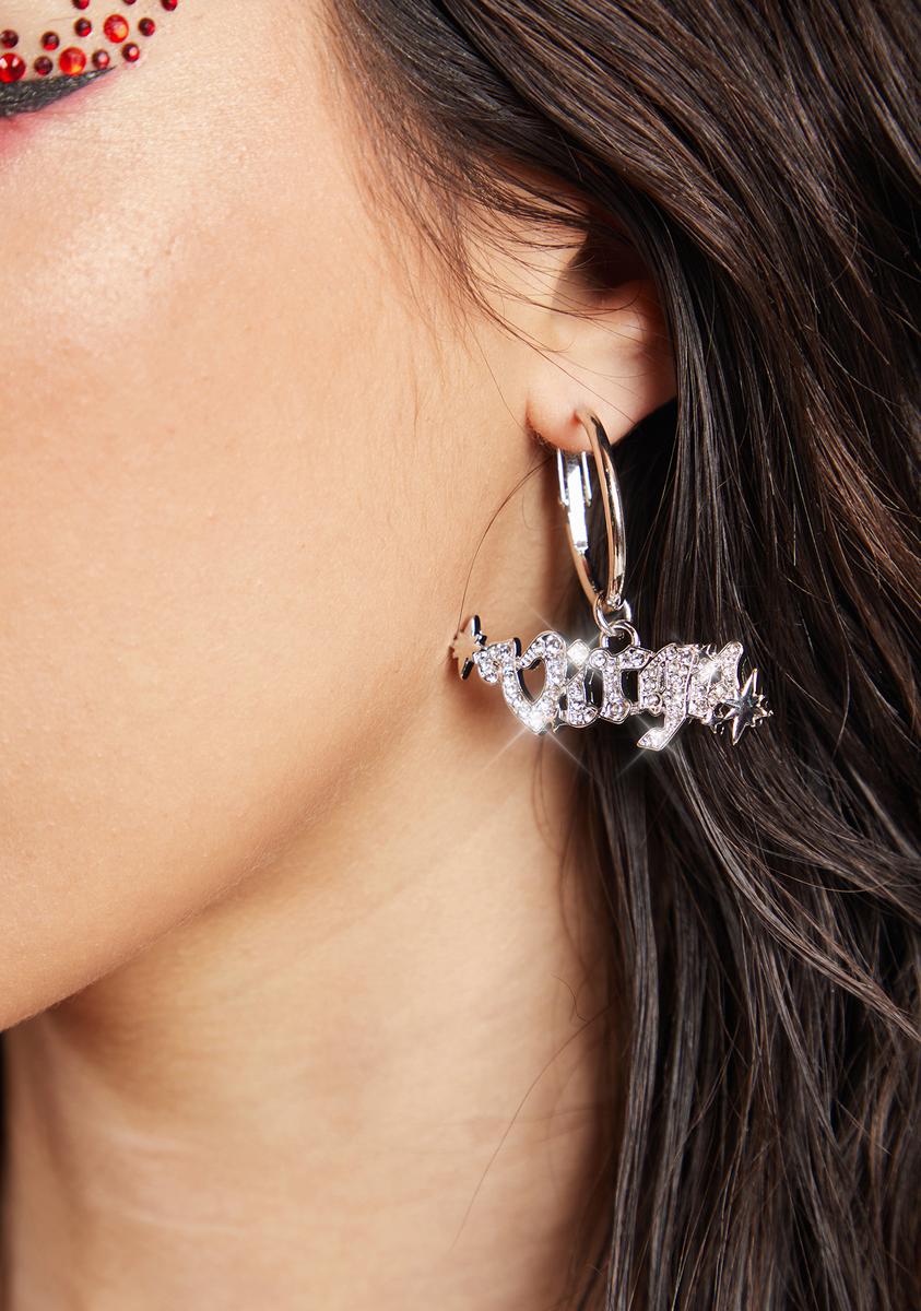 Virgo Gone Viral Rhinestone Earrings