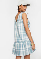 Plaid Pinafore Dress