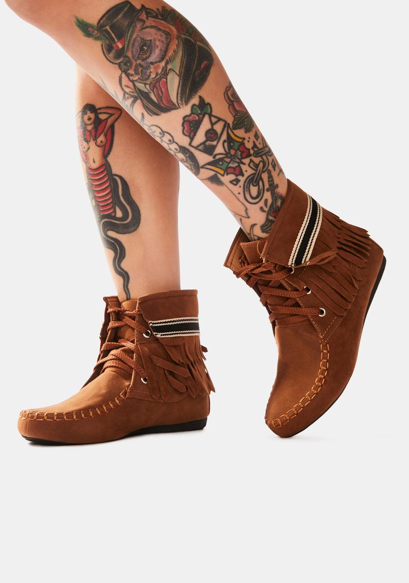 Rust Takin' It Easy Slipper Boots