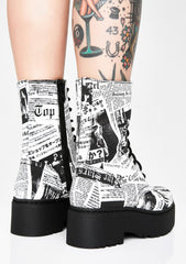 Breaking News Combat Boots