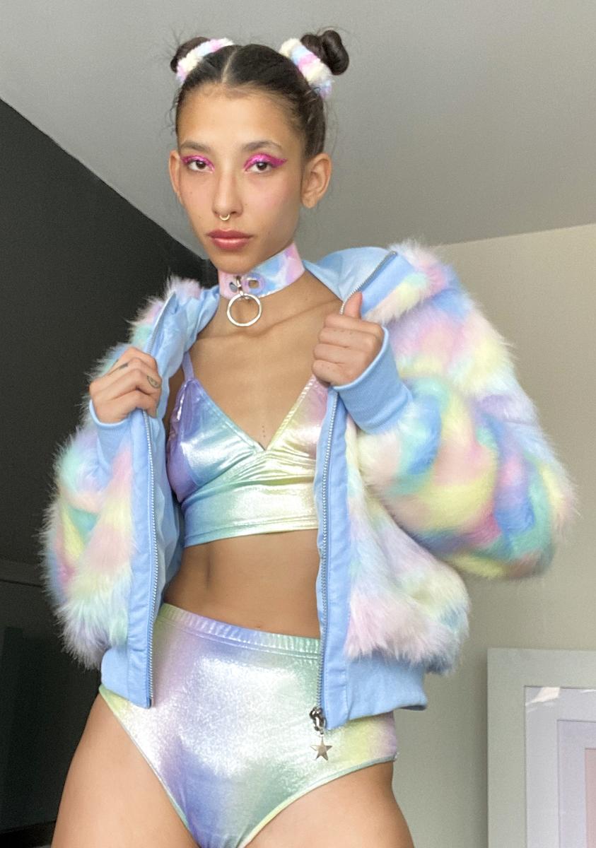 Welcome To Wonderland Faux Fur Jacket