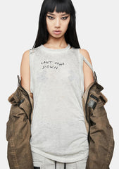 Atmosphere Unisex Cutout Strappy Distressed Muscle Tank