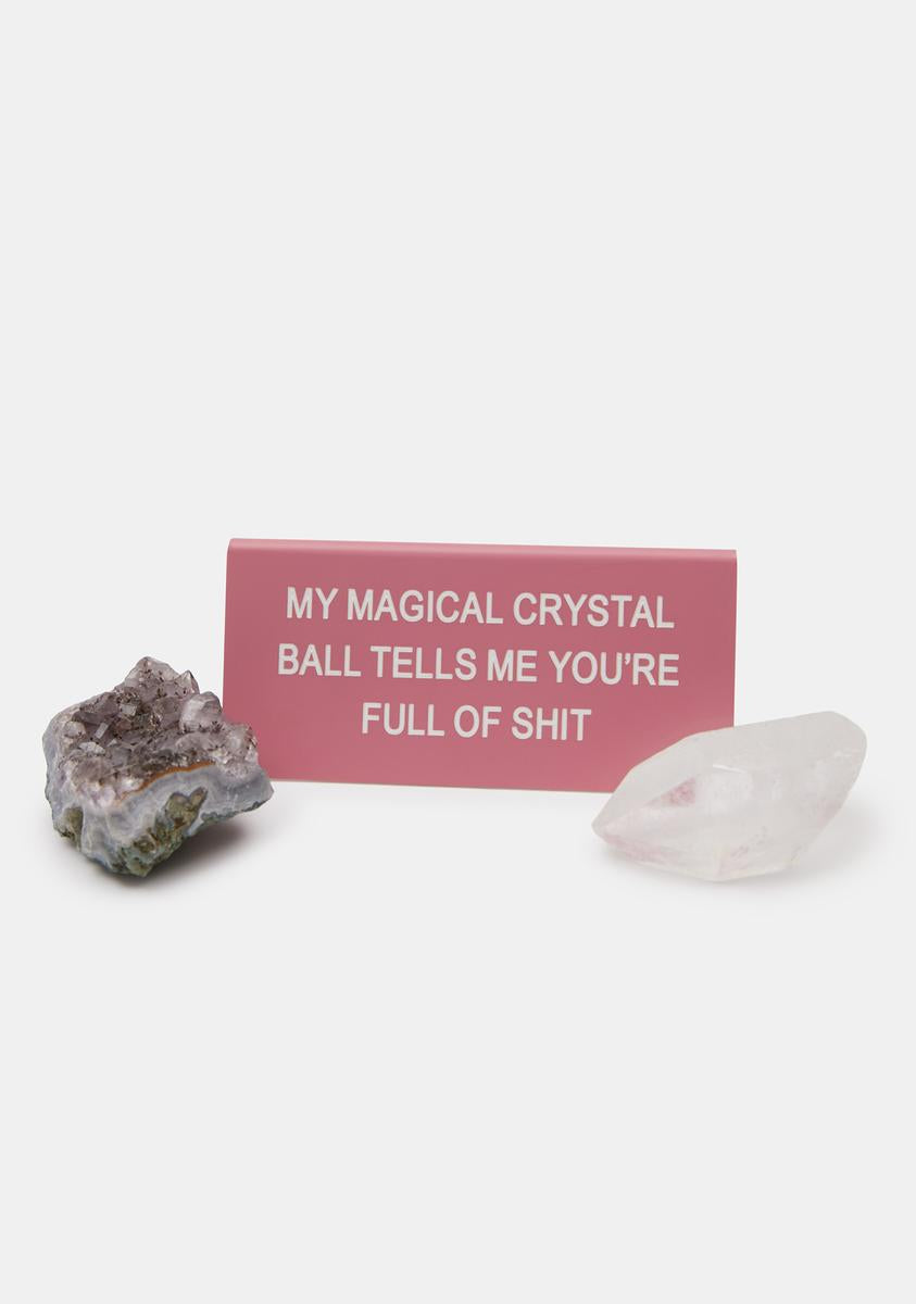 Crystal Ball Plaque