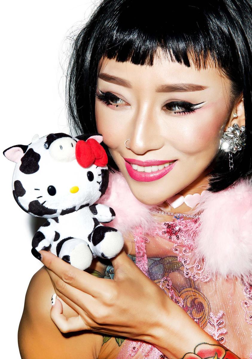 Farm Friends Hello Kitty Cow Plush